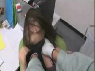 Asian Girl Nippon XXX Thief Bnng in Tokyo Office Porn