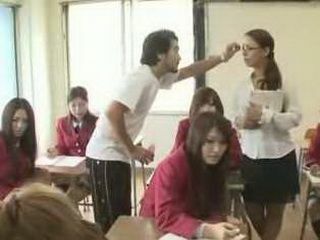 Nippon Schoolgirls Stopping Time for XXX Action with Hot Japan Lesson